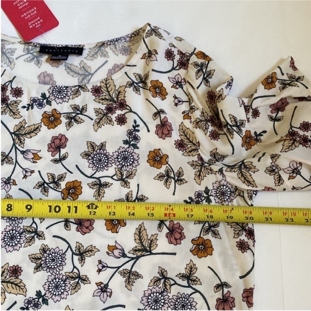 Sanctuary Top Shirt Tilly Flounce Long Sleeve Blouse New size Medium - Picture 10 of 12